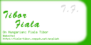 tibor fiala business card